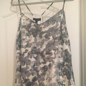 Banana Republic Sequinned Camo Tank XL NWT